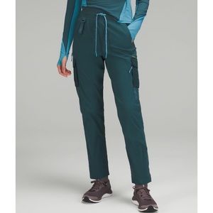 NWT lululemon athletica Green Jasper Cargo High-Rise Lined Hiking Pants - 4